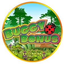 ปกเกมสล็อต Buggy Bonus รูปแมลงเต่าทองสีเขียวจากหน้าเว็บ GClub